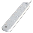 Sansai 6 Way / 6 Outlets Surge Powerboard  with Individual Switches